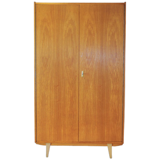 Lichthouten Vintage Kledingkast 1