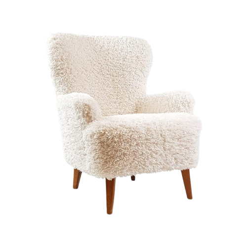 Artifort Fauteuil Teddy Pluche Creme | Labradoodle :-)