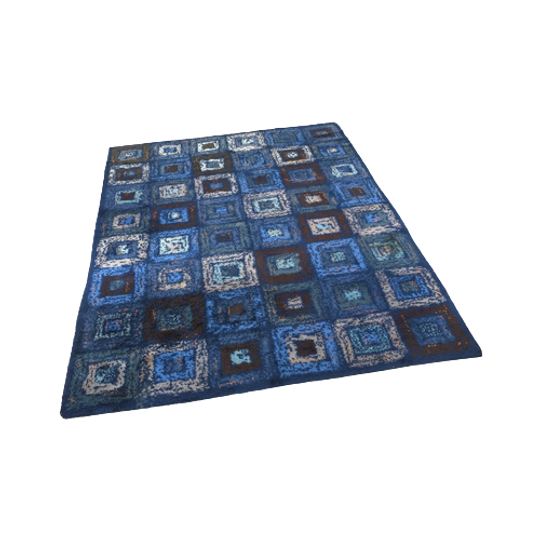 Blauw Vloerkleed 66828 1