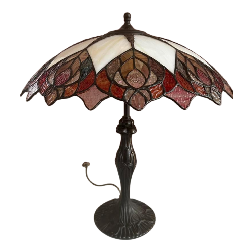 Tiffany Lamp, Design Glas In Lood Van Pauwenveren