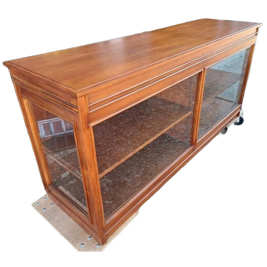 -Klassieke Toonbank, Vitrinekast, Dressoir, Afm. 200X50M En 1