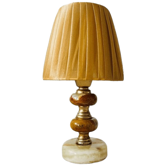 Vintage Marmeren Tafellampje Onyx Barok 1950’s 1