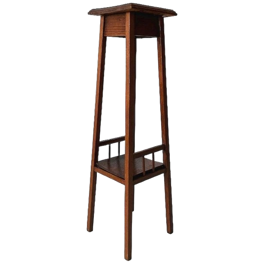 Hoge Vintage Plantentafel Teak 1