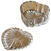 Vintage Crystal Heart-Shaped Jewelry Box