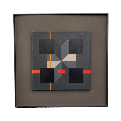 Geometrisch Abstract Werk Van Paul Ibou - 12/04/1975