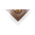 Design Wandlamp Koper Met Glas, Dijkstra 1980s thumbnail 1