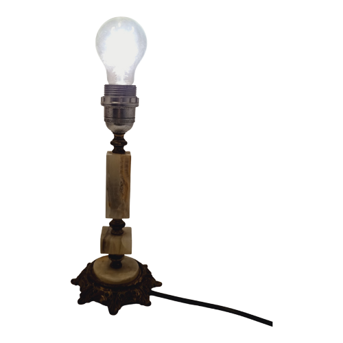 Onyx Messing Tafellamp