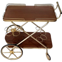Vintage Barcart, Franse Trolley, Serveertafel