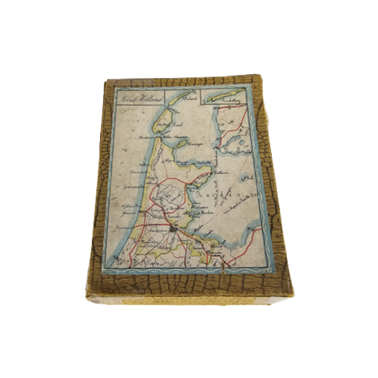 Atlas Van Nederland - Blokkenkaart Van Nederland - Vintage Puzzel - 2e Kwart 20e Eeuw 1