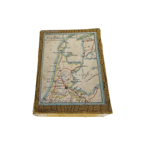 Atlas Van Nederland - Blokkenkaart Van Nederland - Vintage Puzzel - 2E Kwart 20E Eeuw