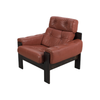 Deense Lederen Fauteuil 66388