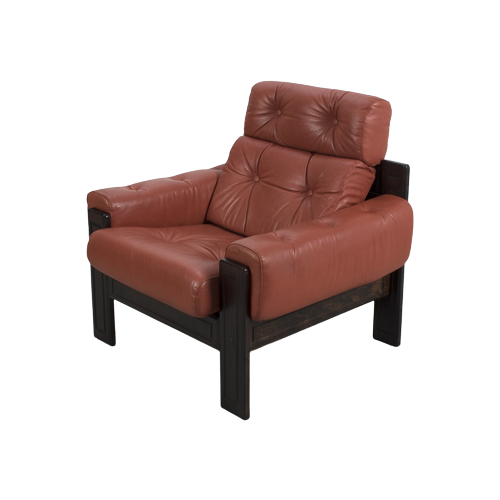 Deense Lederen Fauteuil 66388