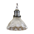 Antieke Holophane Hanglamp thumbnail 1
