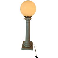 Vintage Pilaar Lamp Keramiek Zuil