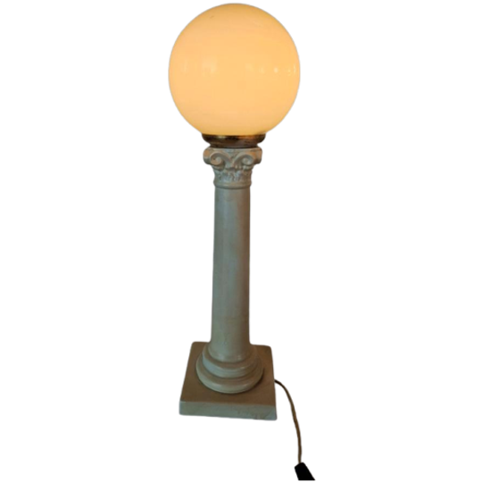 Vintage Pilaar Lamp Keramiek Zuil 1