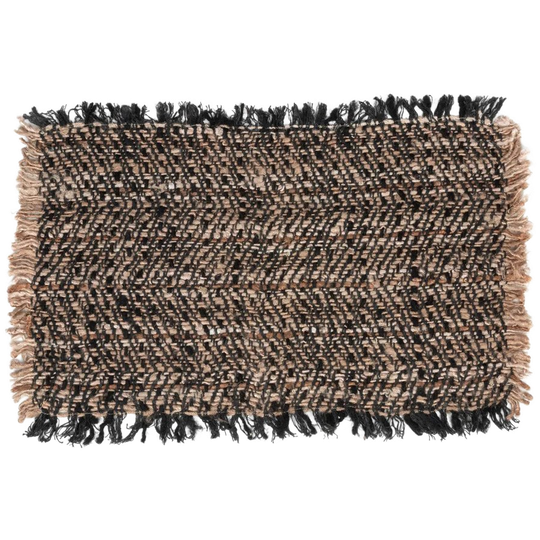 Bazar Bizar | De Oh My Gee Placemat - Zwart Koper - Set Van 4 1