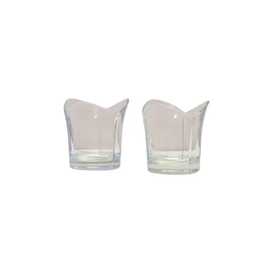 Set Glazen Waxine Houders Bladvorm | Kerst 1