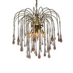 Vintage Xxl Murano Teardrop Kroonluchter Hanglamp Kristal thumbnail 1