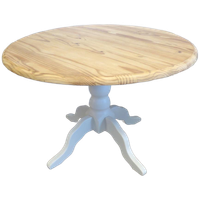 Ronde Grenen Eettafel 112 Cm