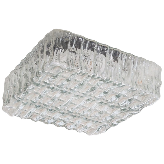Plafond Jaren 60-70 -transparant Glas -(ka27) 1