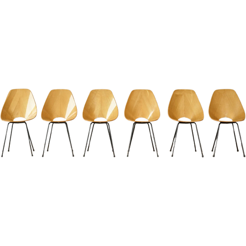 4X "Medea" Chairs, Vittorio Nobili Voor Fratelli Tagliabue, Italië, Jaren 50