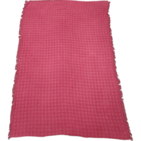 Vintage Chenille Roze Jaren 50-60 Bedsprei/wandkleed/deken