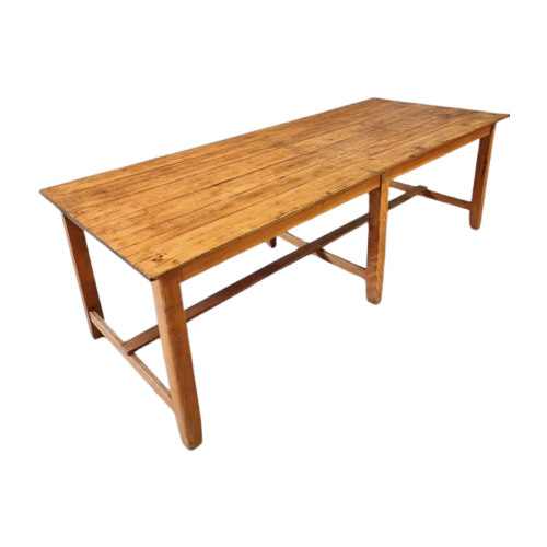 Antieke Tafel Eettafel Xxl Beukenhout 100 X 250 Cm