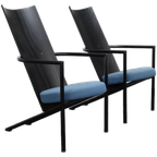 2x Postmoderne Fauteuil, 1980s (setprijs) thumbnail 1