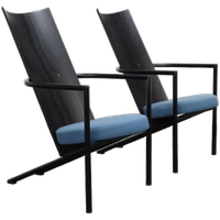 2x Postmoderne Fauteuil, 1980s (setprijs)