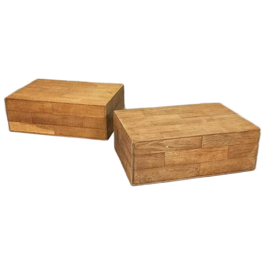 2 Rustieke Houten Salontafels Bijzettafels Nachtkastjes 1