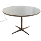 Witte Ronde Tafel - 120cm Diameter - Vintage Pastoe thumbnail 1