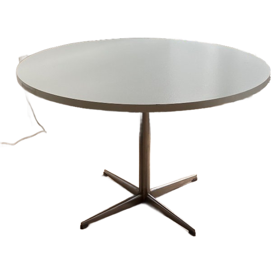 Witte Ronde Tafel - 120cm Diameter - Vintage Pastoe 1