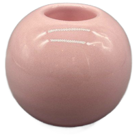Keramieken Bol Kandelaar Voor Waxine Pastel Roze