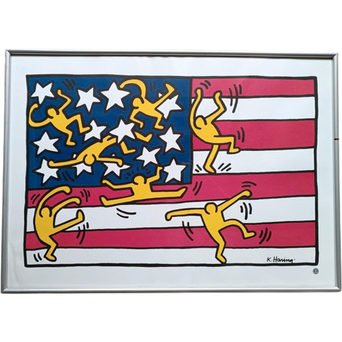 Vintage Litho Poster Van Keith Haring