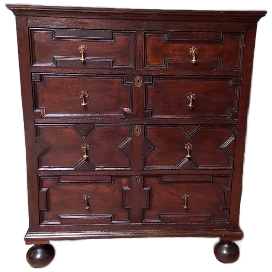 Antieke Engelse Ladekast 18e Eeuw 1