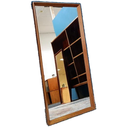 Vintage Spiegel, Deens Design, Jaren 60 1