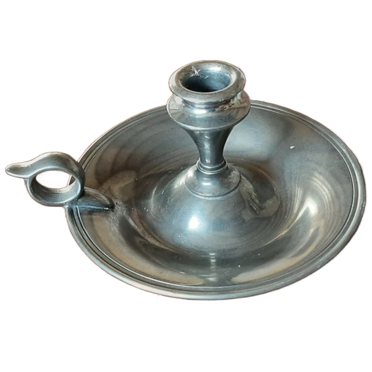 Tin/ Zilver Kandelaar 1