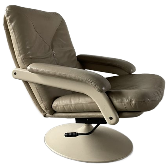Leolux Swivel Chair Beige Leather 1