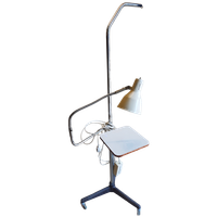 Medical / Dentist / Floorlamp With Adjustable Small Table 1970