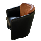 Leolux Suva Vintage Leather Orange And Black thumbnail 1