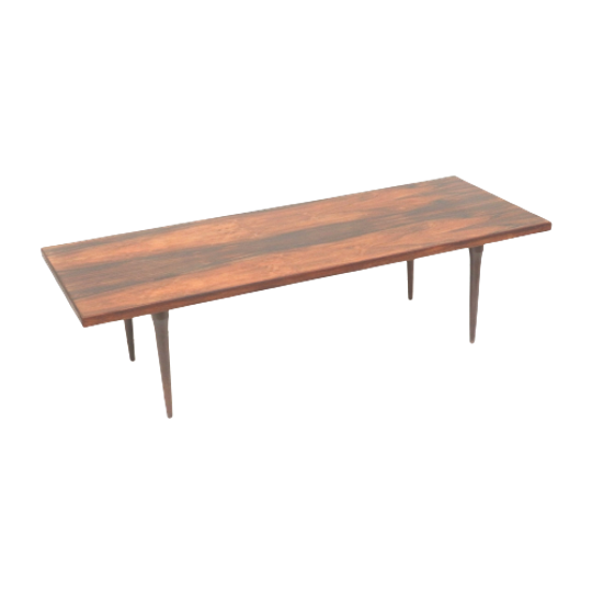 Grote Zeldzame Vintage Palissander Salontafel Uit De Jaren '60 1