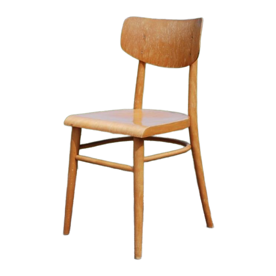 Houten Ton Stoel 1960 Model 2 1