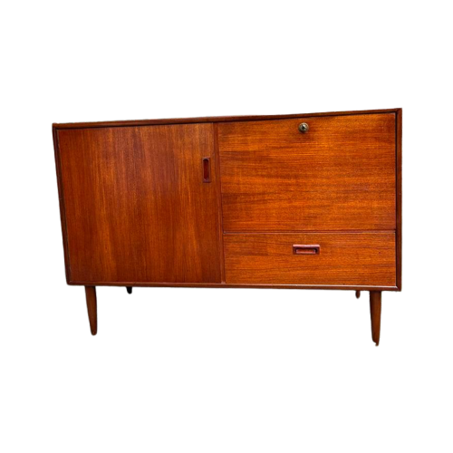 Prachtige Teakhouten Vintage Dressoir