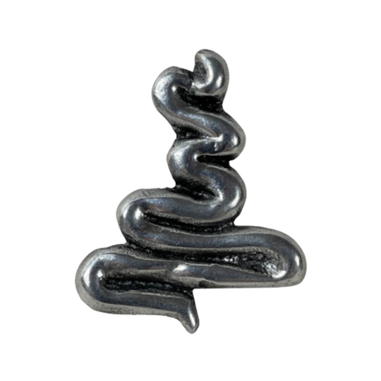 Handmade - Rod Of Asclepius Shaped Drawer / Door Pull Or Handle - Casted Aluminum (new Old Stock) 1