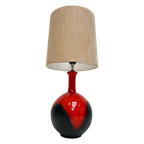 Bolvormige Keramische Lamp In West Germany-Stijl, 1960’S thumbnail 1