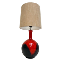 Bolvormige Keramische Lamp In West Germany-Stijl, 1960’S