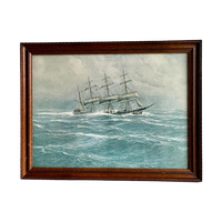 “viermaster In Ruige Zee”