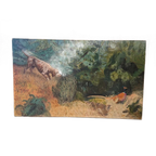 H. Van Leeuwen Jachthond En Fazanten Schilderij thumbnail 1