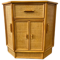Vintage Rotan Hoekkastje – Retro Boho Design