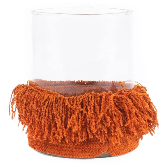 Bazar Bizar | De Oh My Gee Kaarsenhouder - Roest Velvet - L 1